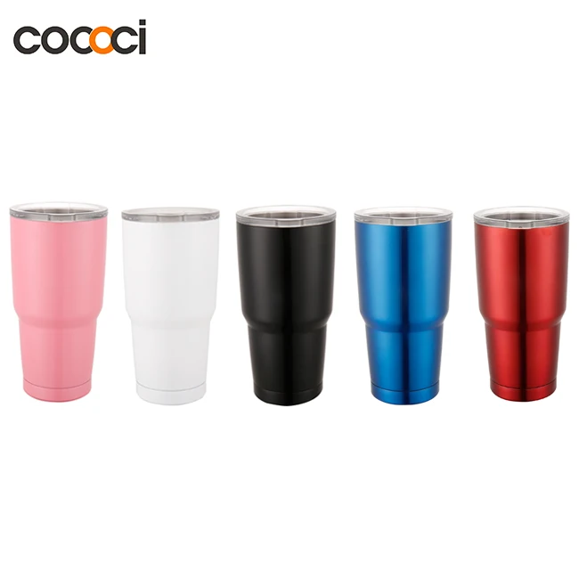 

Cococi 30oz Double Wall 18/8 Stainless Steel Thermal Coffee Tumbler Cup, Custom color