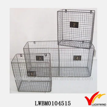Rustic Handmade Decorative Wall Mounted Wire Baskets Buy Wall
