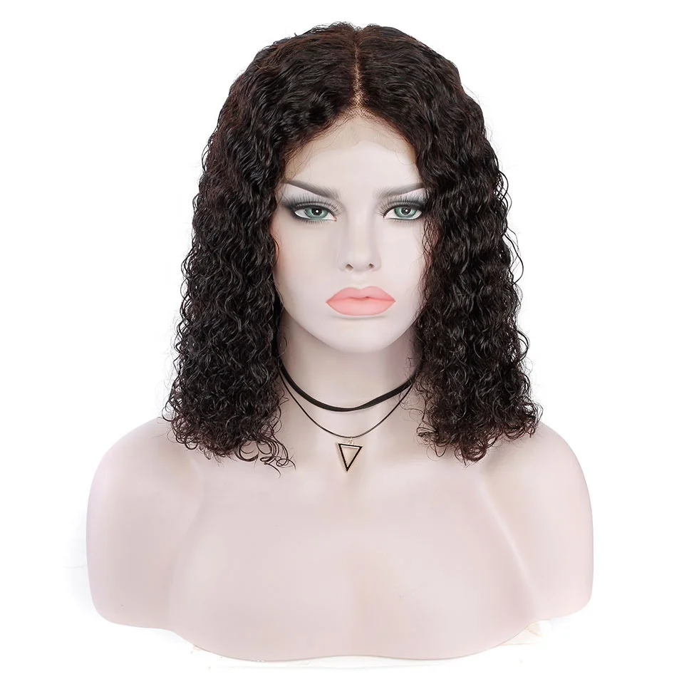 

Yvonne Wholesale Short Deep Wave Virgin Hair Wigs, Natural black;#1b