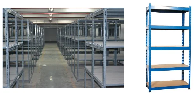 Slotted angle iron rack