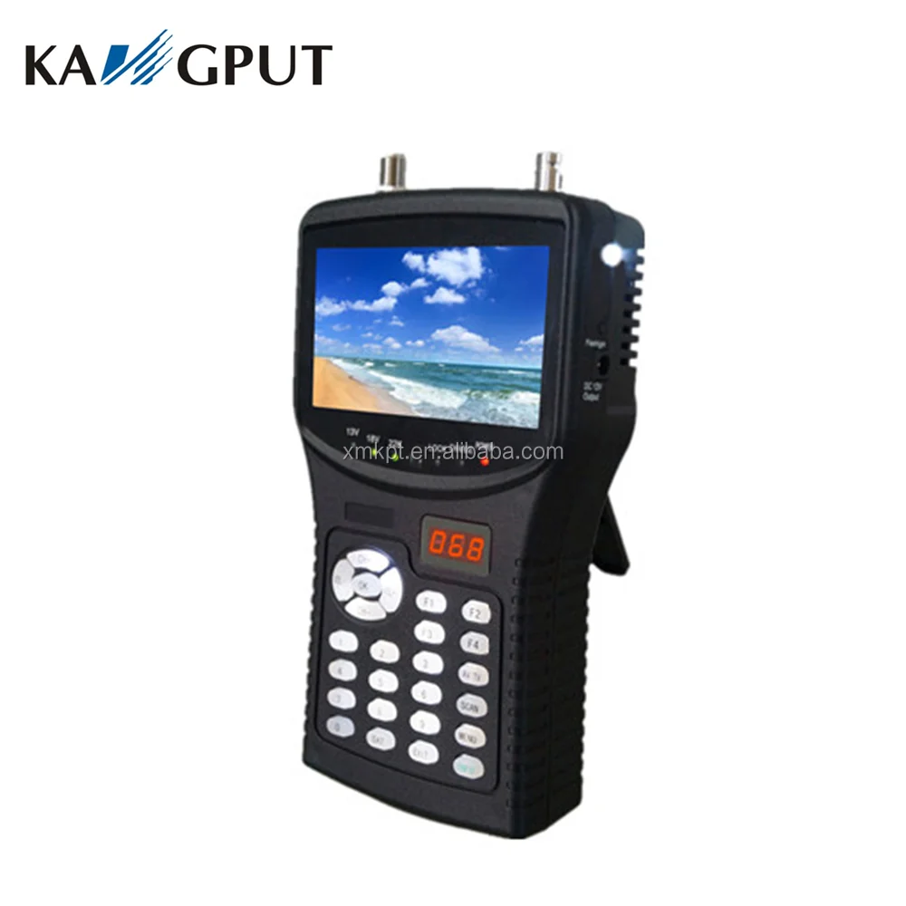 best selling satellite finder meter KANGPUT handheld satellite finder KPT-255H+TVI support camera