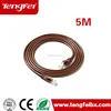 5M Coffee Network Cables 10/100 Fast Ethernet Patch LAN Wire Lead to Join Internet cable network