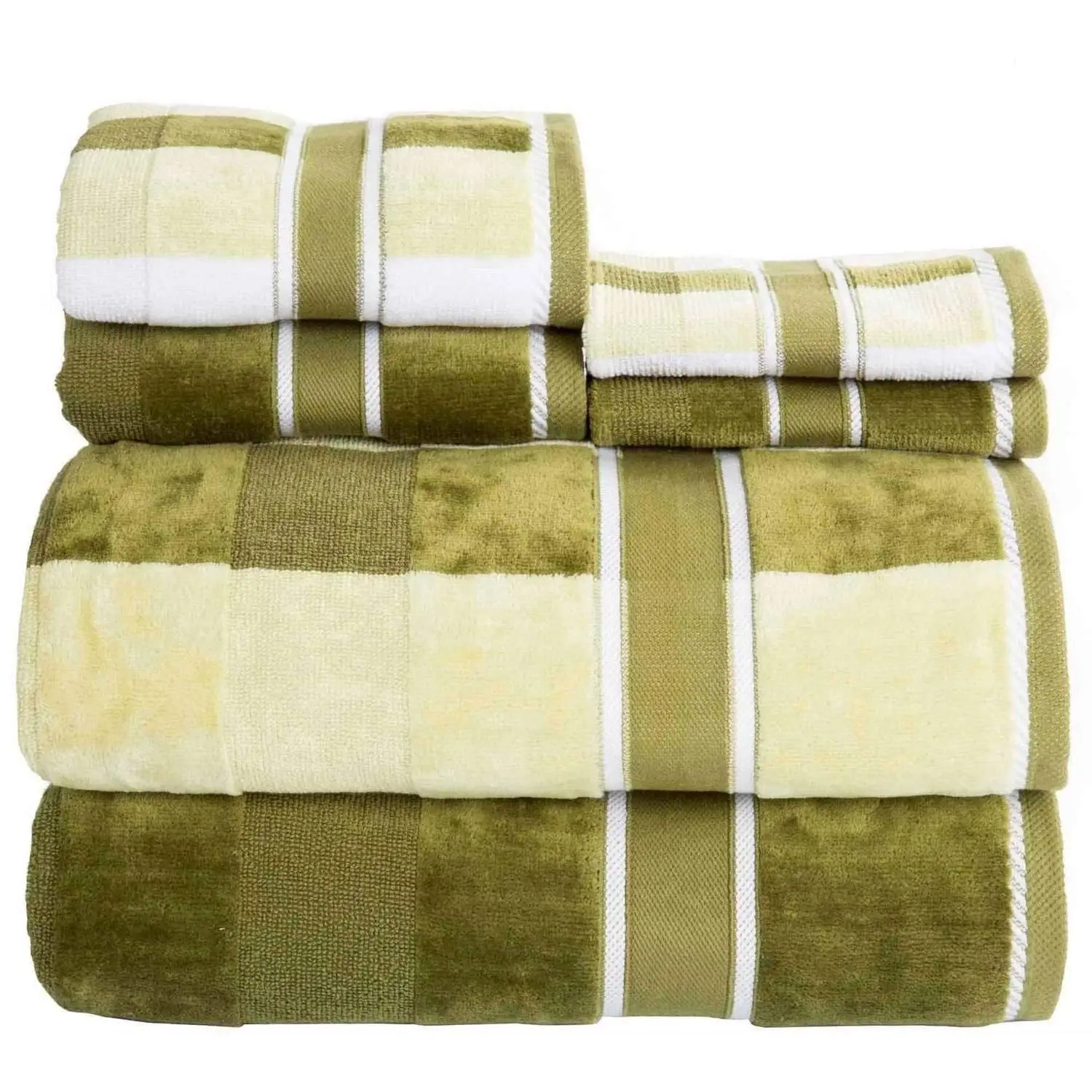 dark green towel set