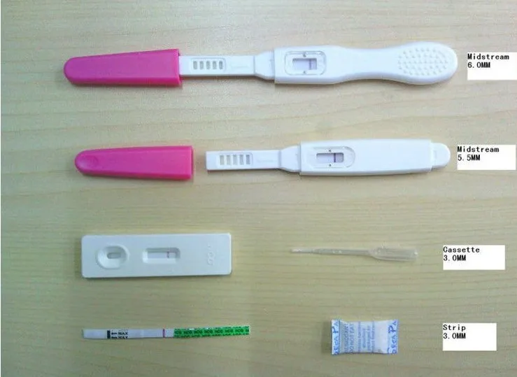 Test de embarazo con aceite