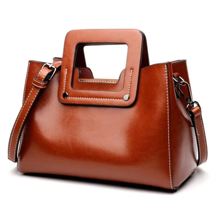 

OEM Sac A Main Femme Bolsa Feminina Fashion New Design Genuine Leather Ladies Female Shoulder Tote Bags Handbags Sets For Women