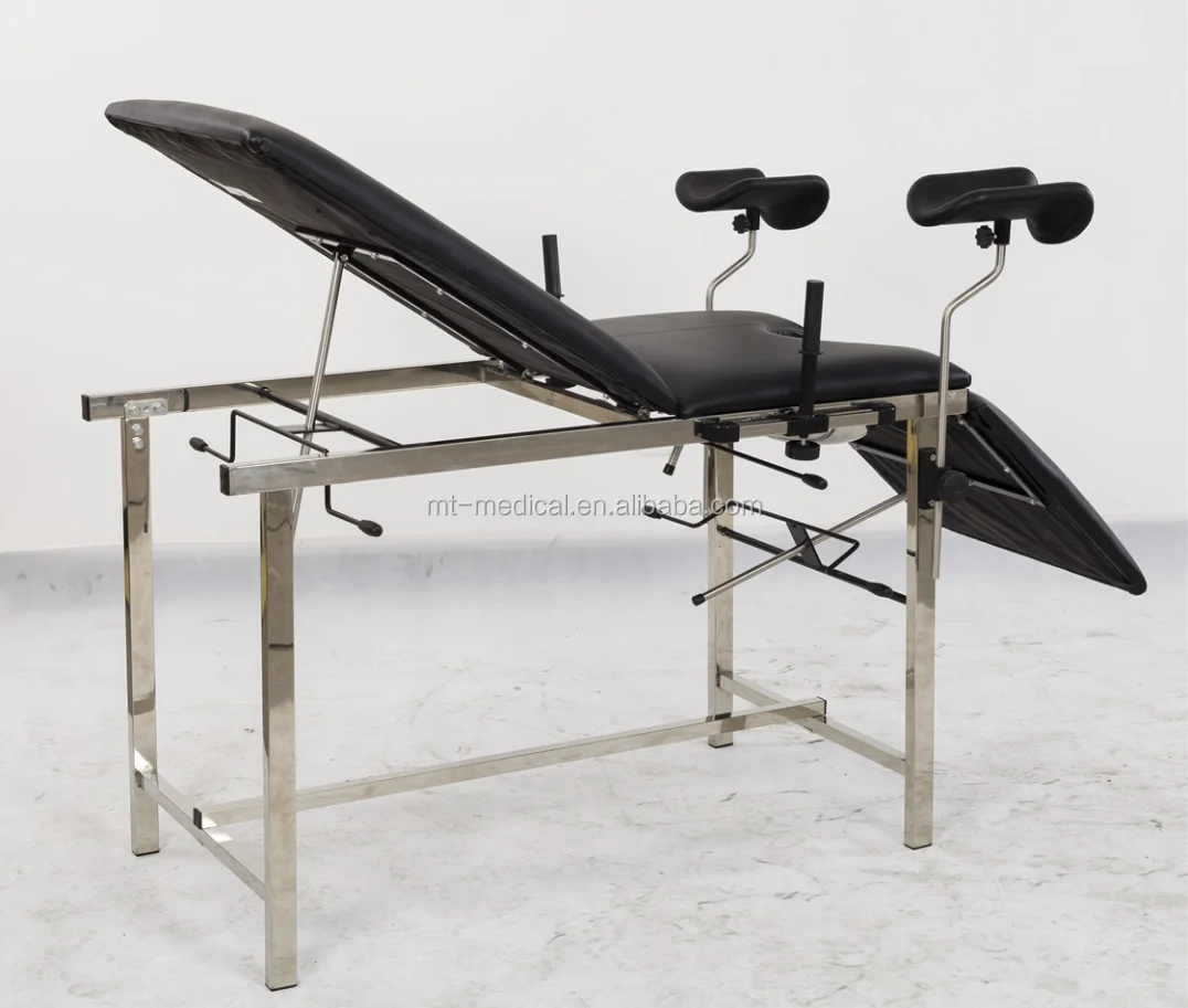 Mt Stainless Steel Portable Gynecology Examination Bed Gynecological Obstetric Delivery Bed