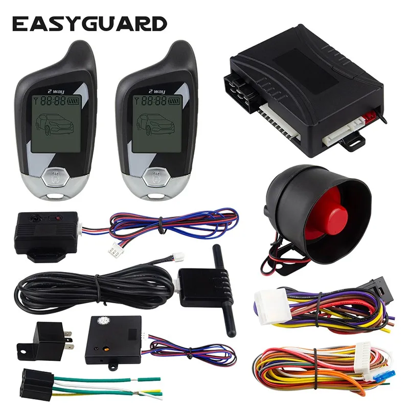 Shock Sensor Timer Engine Start Remote Starter 2 Way Car Alarm Buy