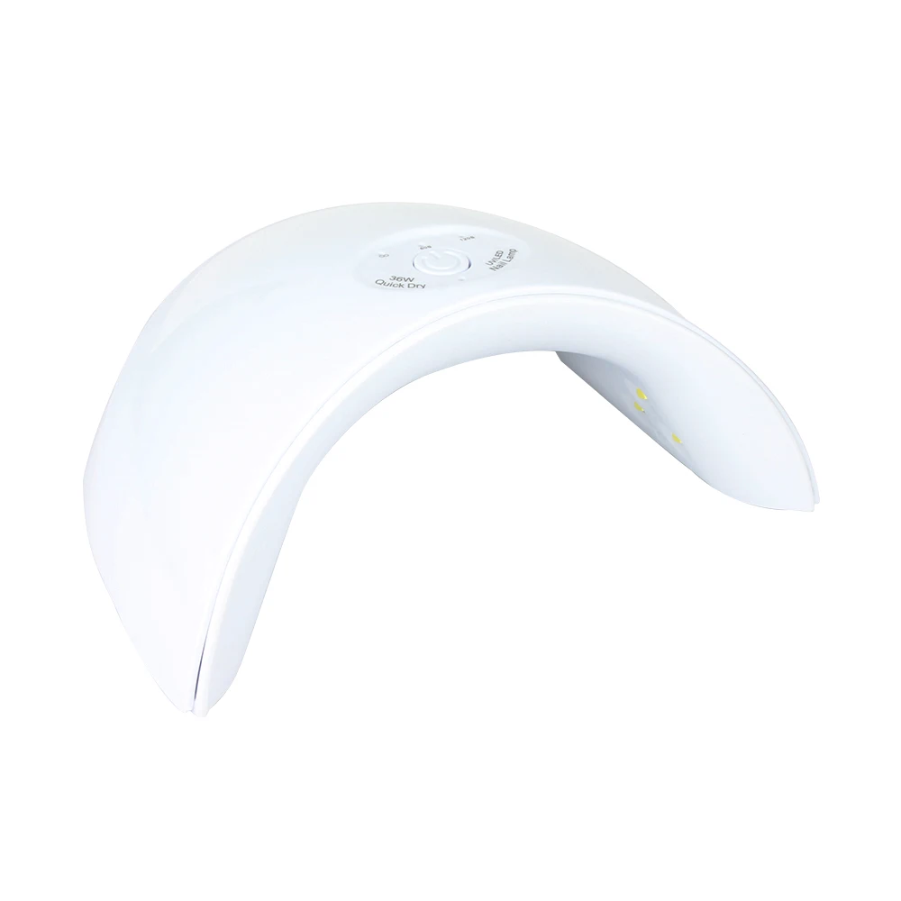

Factory supplies mini uv nail lamp 36w pro cure uv led lamp for nail, White