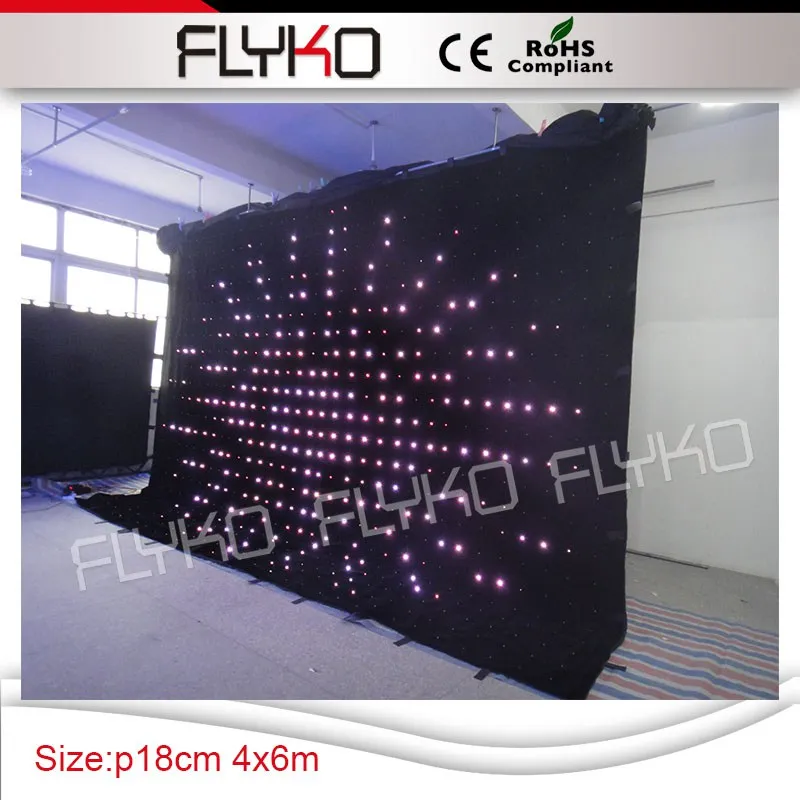 

event decorating materials with led video vinyl backdrops, Full color