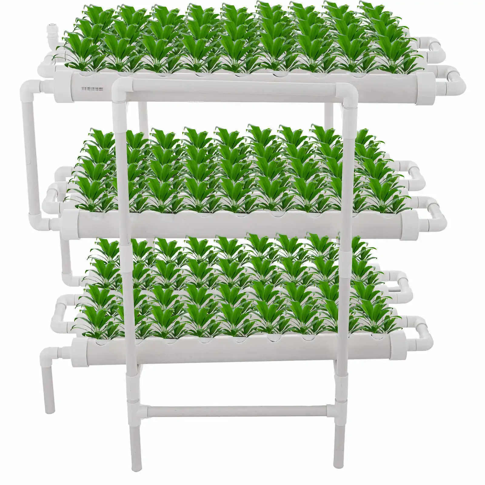 Hydroponic Grow Kit 12 Pipes 3 Layers 108 Plant Sites Food Grade System