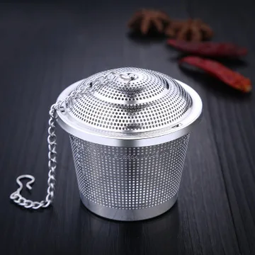 

Stainless Steel Coffee Filter Tea Cup Strainer Tea Leaf Mesh Basket Infuser, Silver