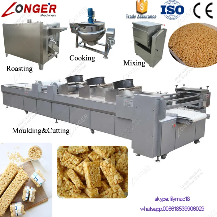 Full Stainless Steel Industrial Praline Nougat Peanut Brittle Candy