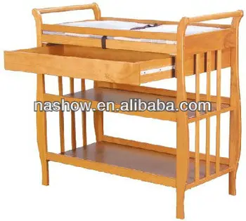 wooden changing table