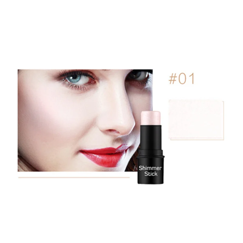 Moisture Shimmer Concealer Stick 3D Highlighter Pen Waterproof 15H Primer Contour Pen