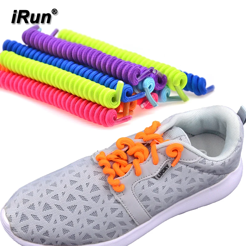 

[1] iRun No Tie Spring Shoelaces Custom Quick Lock Lace 4mm Colorful Spiral Curly Shoelaces Lazy Shoe Laces For Kids, Adults, 11 colors available (accept custom)