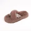 autumn winter flash drill hairy slippers diamonds indoor outdoor plush slippery warm girl Fur Slide Indoor Women Slipper