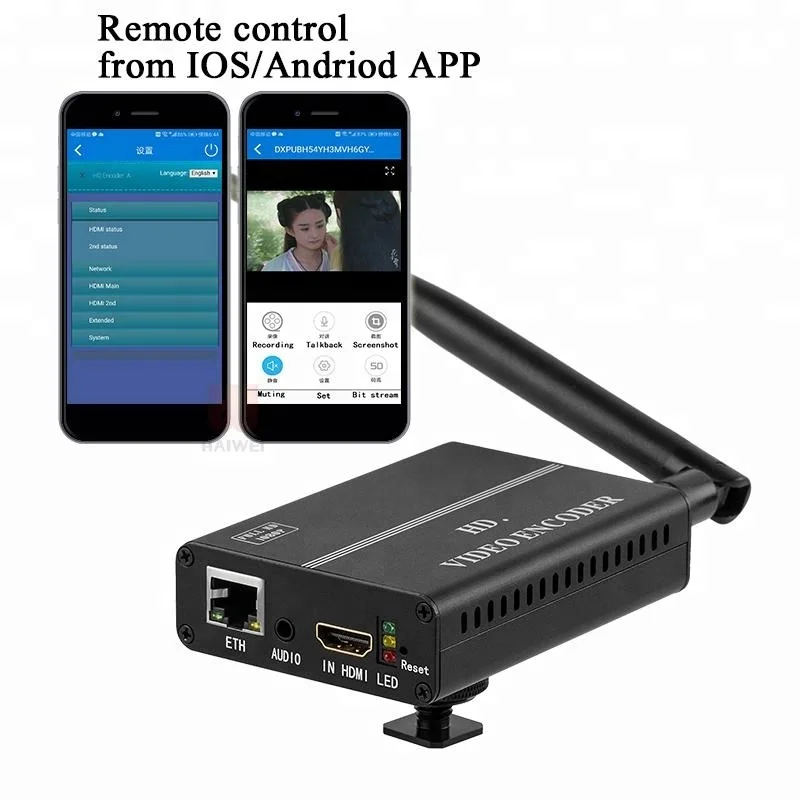 

H8110W h.264 ip wireless wifi HDMI 1080p live streaming video encoder wifi