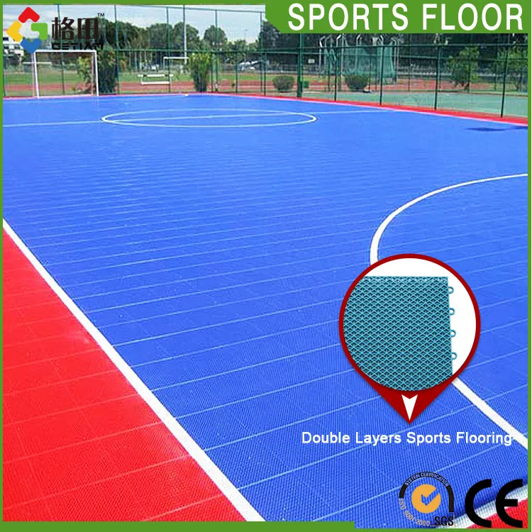 Ce Standard Futsal Flooring Outdoor Anti Slip,Outdoor Plastic Futsal