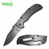 Back Lock Safety Knife Folding Pocket Knife w/Carbon Fiber Handle for camping, diving, fishing and EDC