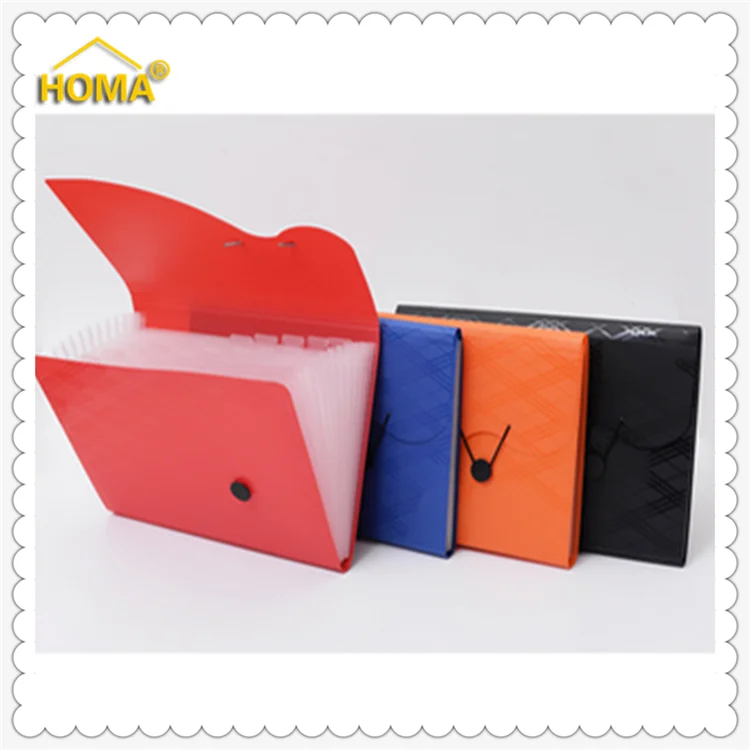 Office Stationery A4 12 Layers 13 Pockets Expanding File With Handle ...