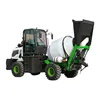 self loading 1.2 m3 concrete mixer truck with auto grease and water system