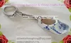 ceramic shoe keyring, pocelain shoe keyring, dutch shoe keychain, promotional key ring