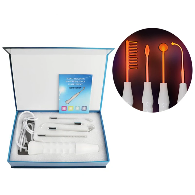 Portable Skin Care Facial Spa Salon Beauty High Frequency Electrotherapy Instrument