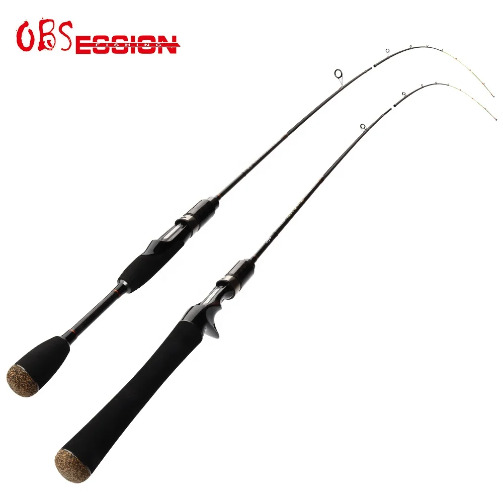 OBSESSION 6'3 6'8 freshwater pike trout bass carbon fishing rod small fishing game spinning casting fishing rod wholesale pesca