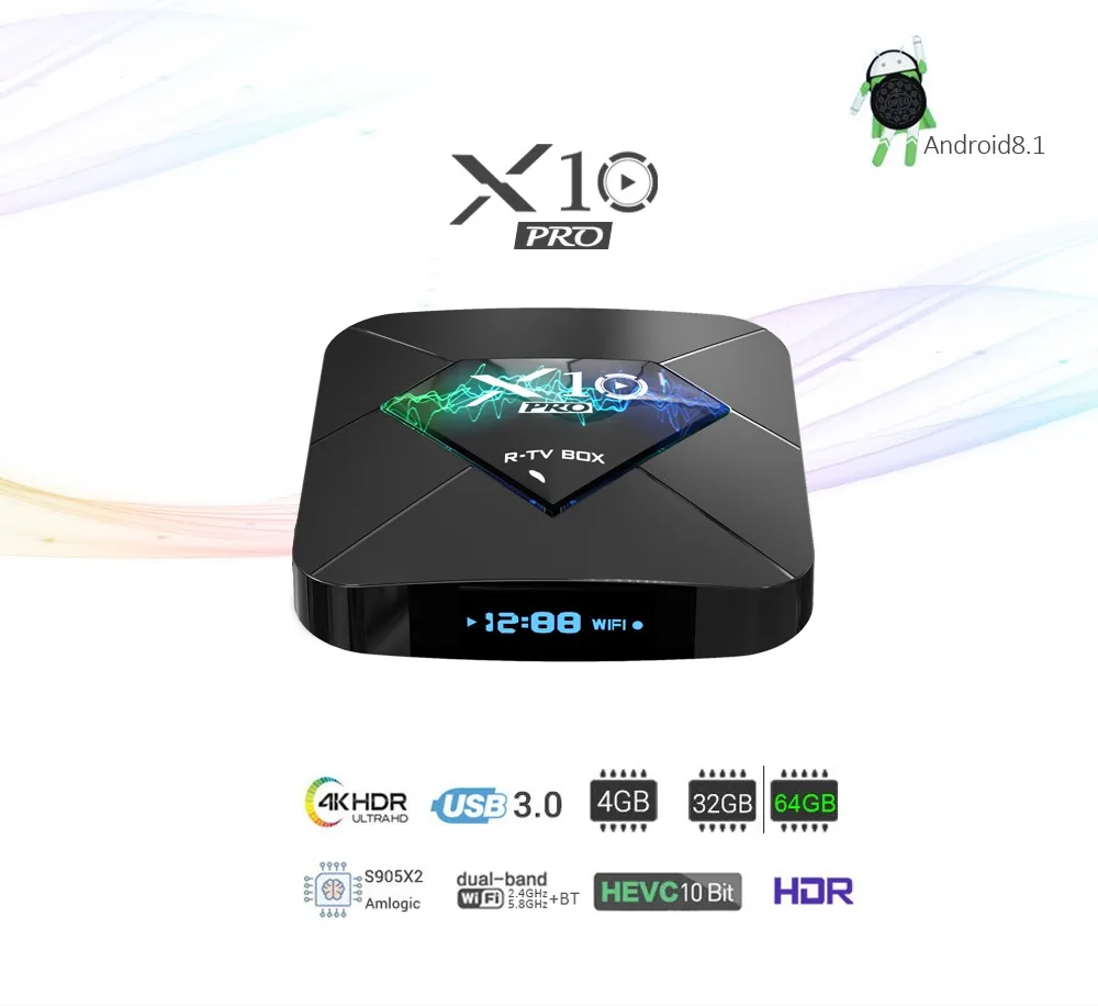 2018 Wholesale Channels List Tv Boxes With All Channels S905x2 X10 Pro
