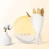 sunrise wakeup light digital bedside table alarm clock with radio led night light