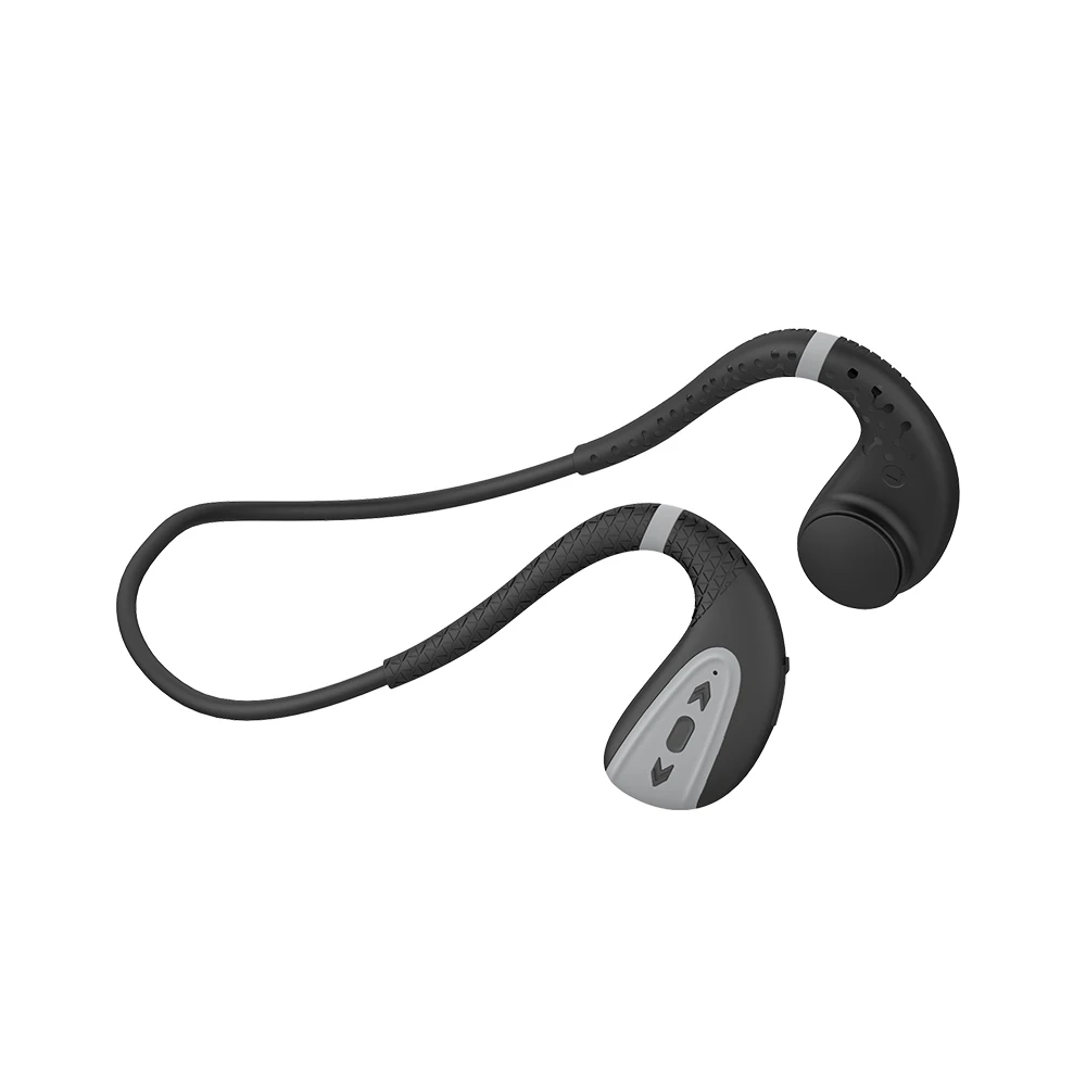 

8GB TF Card Swimiing Earphone Mp3 Stereo Bass Music Bone Conduction Bluetooth Headphone Ipx8, Grey, blue