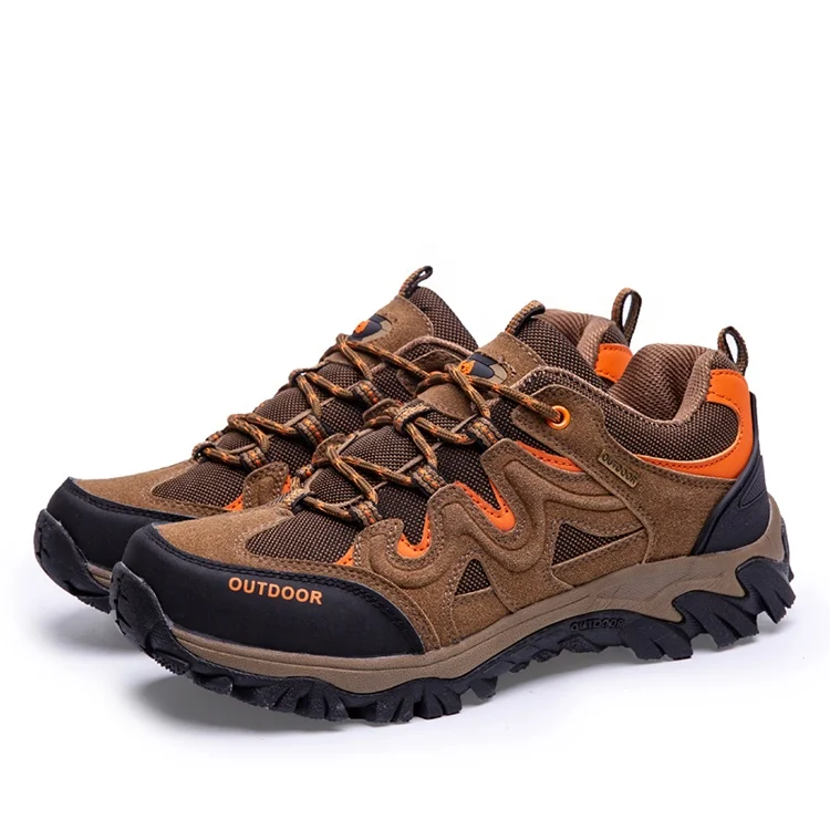 
Custom logo professional trekking sneakers comfortable outdoor men hiking shoes 