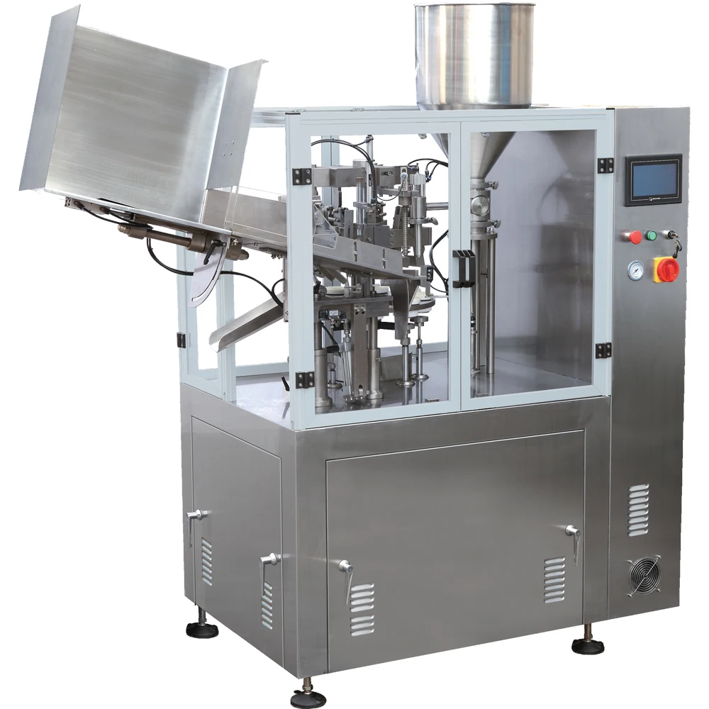
NF 60Z Factory Price Shanghai Manufacturers Ointment Super Glue Aluminum Plastic Laminated Small Automatic Tube Filling Machine 