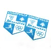 Hot sale China Manufacturer Custom Branded Logos 2D Embossed Rubber TPU Iron on Patches for Garment