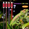 China Manufacturer 8 Pin Data Cords Line Thermal Induction Color Changing USB Charging Cable for Iphone 7 6 5 Plus
