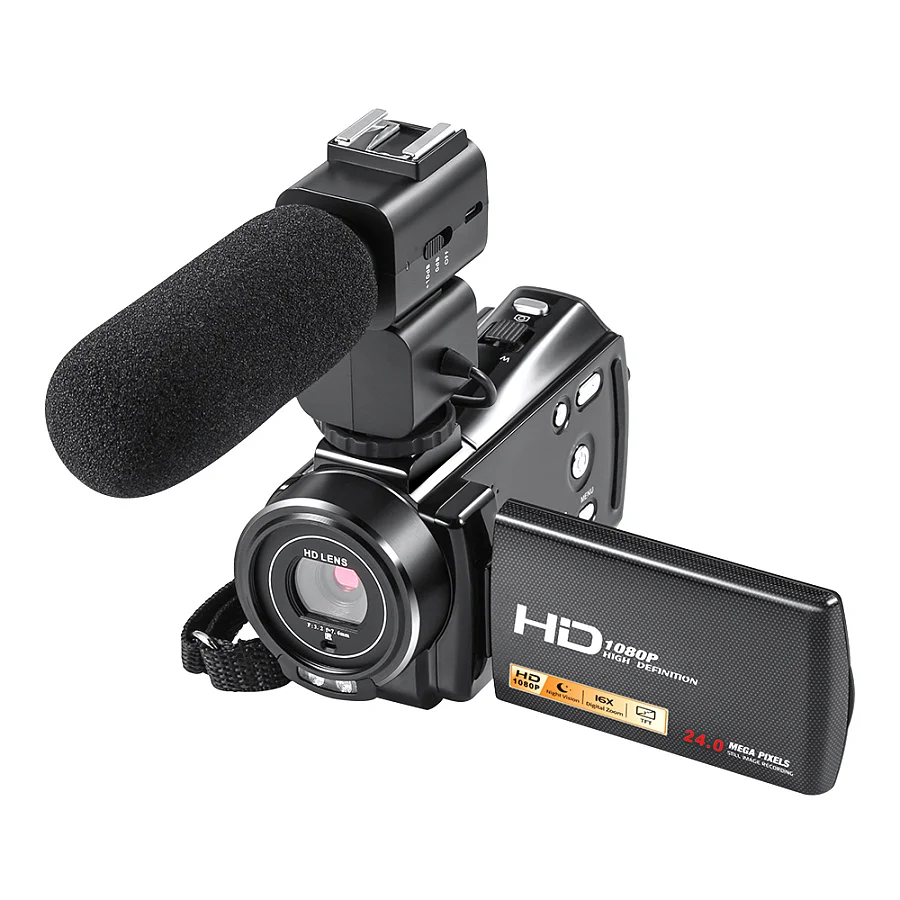 Latest Good Quality Video Camcorder 1920x1080P Full HD 3inch Big Screen 24Mp and NP120 Battery
