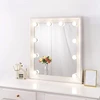 Dimmable White Power Supply Plug In Makeup Dressing Kit Bulbs LED Vanity Mirror Light