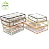 small metal hinged shadow glass display photo USB rectangle square circle open box frame