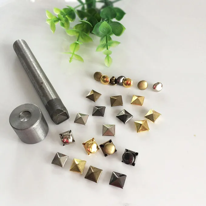 

1000PCS/BAG 6mm 8mm 10mm Pyramid Punk Studs Rivet Nailhead Spike Square Leather Craft DIY Rock Punk