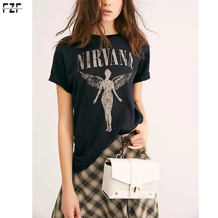 

High Quality Women Short Sleeve Grey Rock T Shirt