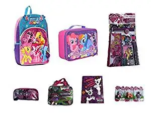 my little pony backpack with lunchbox