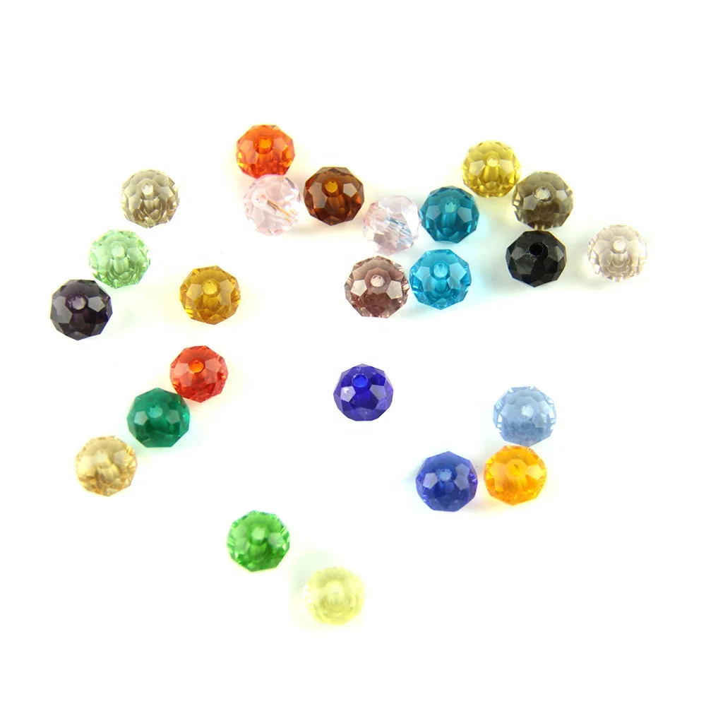 

Mixed 6mm-8mm rondelle crystal beads for jewelry making diy beads for bracelets and necklaces