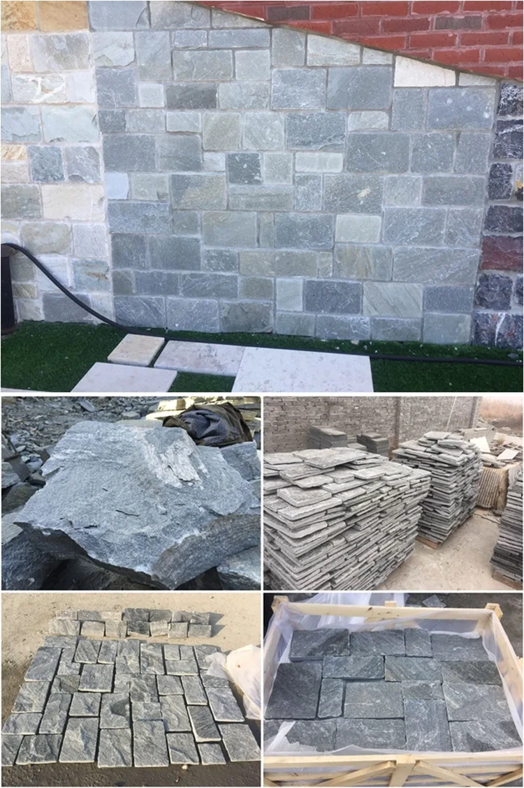 Grey Slate Castle Stone Loose Stone Veneer  For Wall Cladding