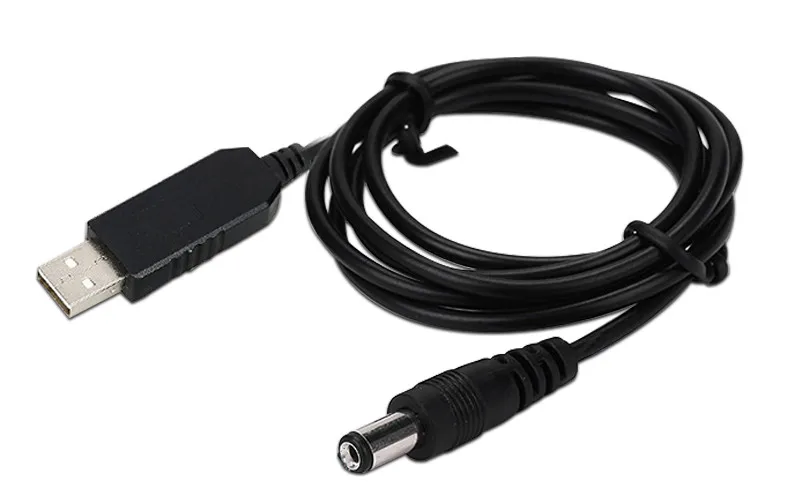 Voltage transform DC male cable USB 5V to 9V output DC power cable for wifi router