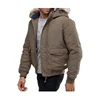 Windproof Detachable Mens Down Jacket With Faux Fur Hood