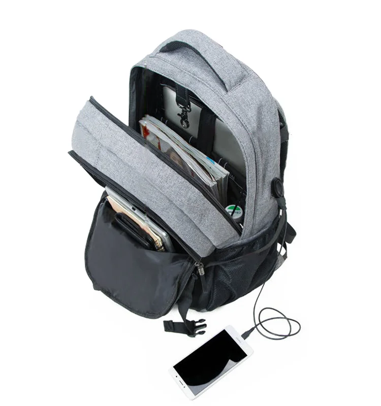 backpack with battery charger