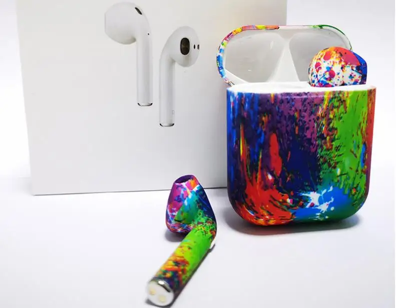 

drop shipping tws dual talk earbud exercise wireless touch i9s colorful earphone