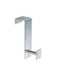 Stainless steel square towel rack over the door hook single coat door hook