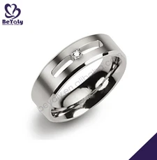 Simple design stainless steel thumb rings for men