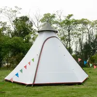 

New style camping tipi tent double layer Indian teepee bell tent